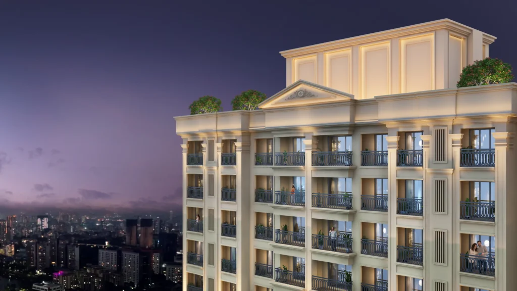 Cosmos Serenity residential building exterior in Virar West